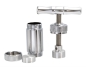Preview: Metall Pollenpresse mit Drehgriff 85mm